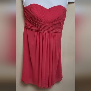 David's Bridal dress size 10, strapless, pink